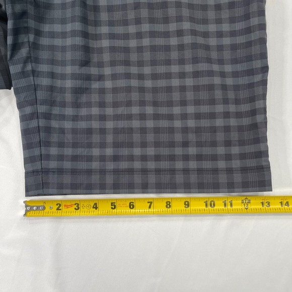 Nike Shorts Mens 40 Black 11" Plaid Golf Performance Tech Chino‎ Stretch 452712 - Picture 7 of 12